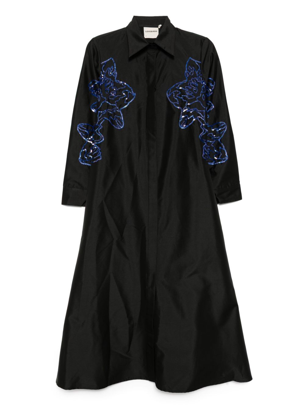 LOVEBIRDS sequined A-line festive dress - Black