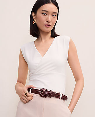 Ann Taylor Crossover V-Neck Shell Top