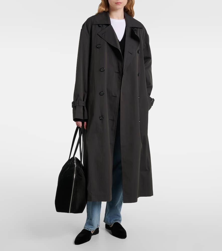 Cotton-blend trench coat