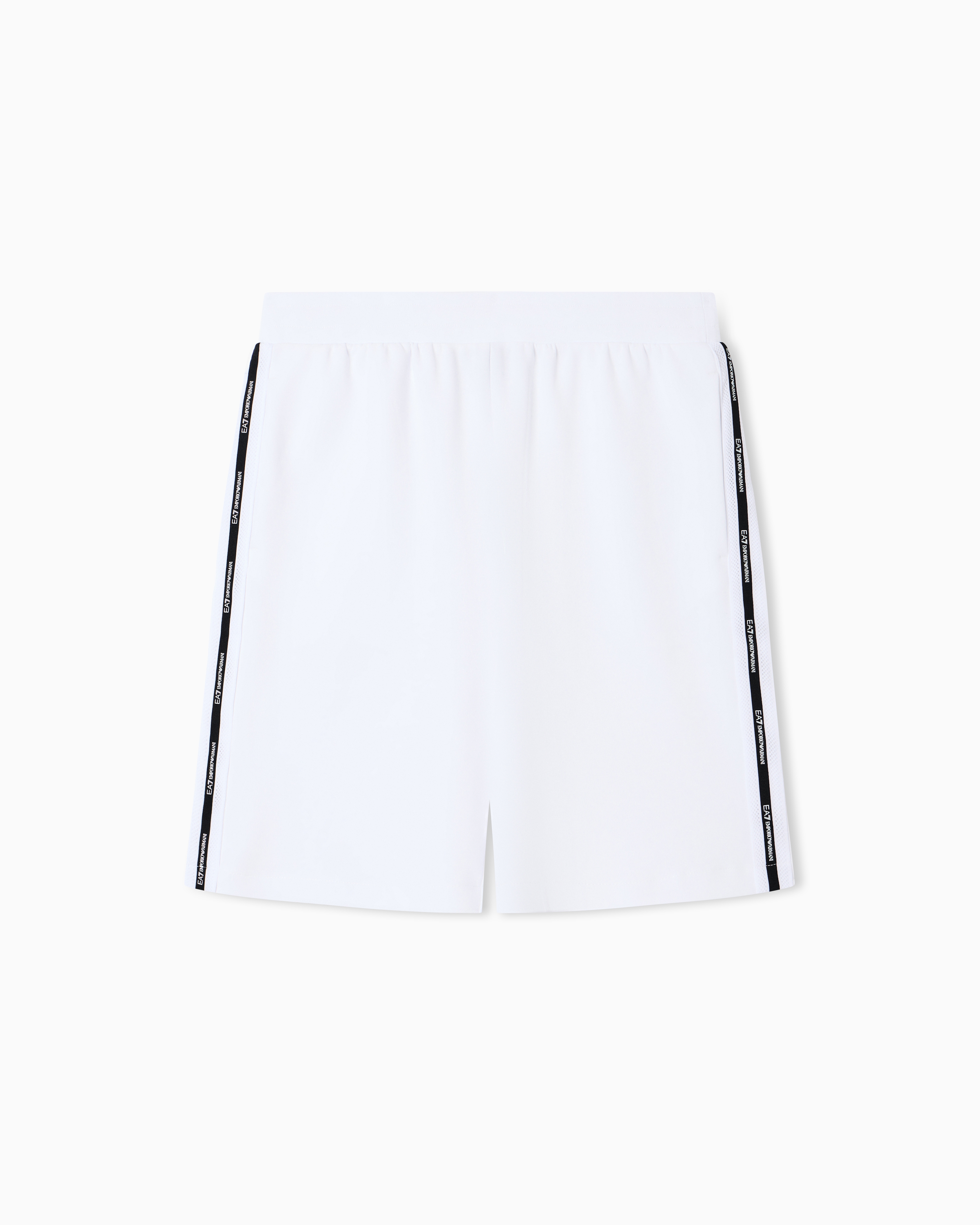 Logo Series cotton-blend interlock Bermuda shorts