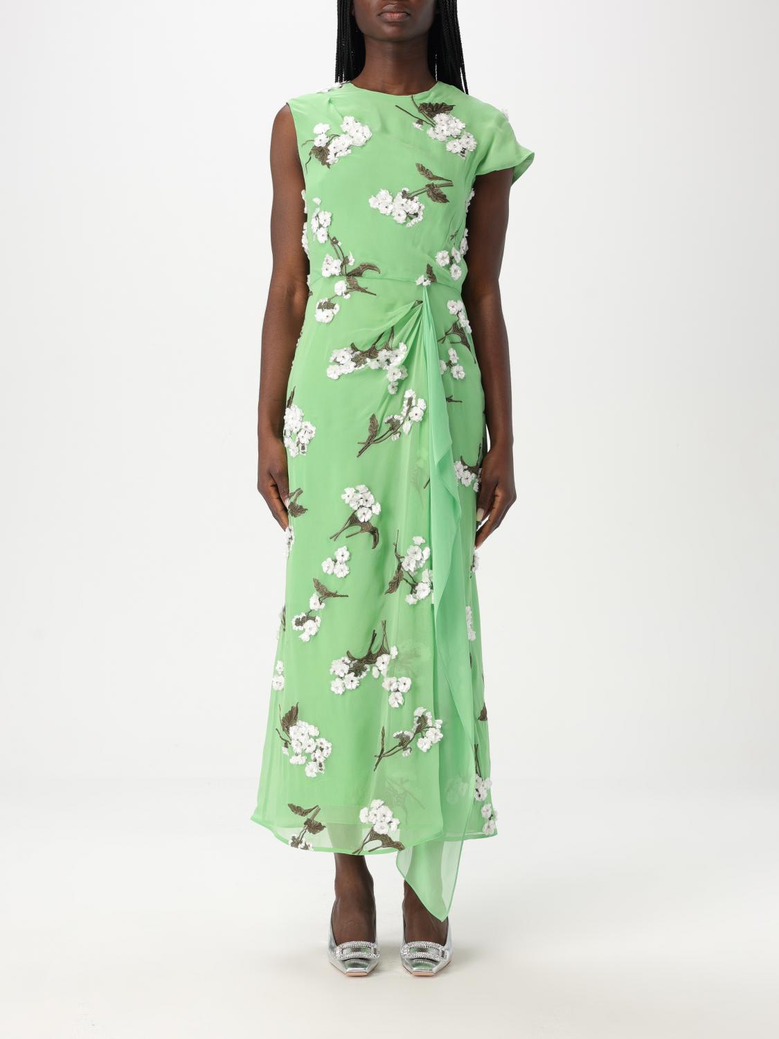 Dress ERDEM Woman color Green