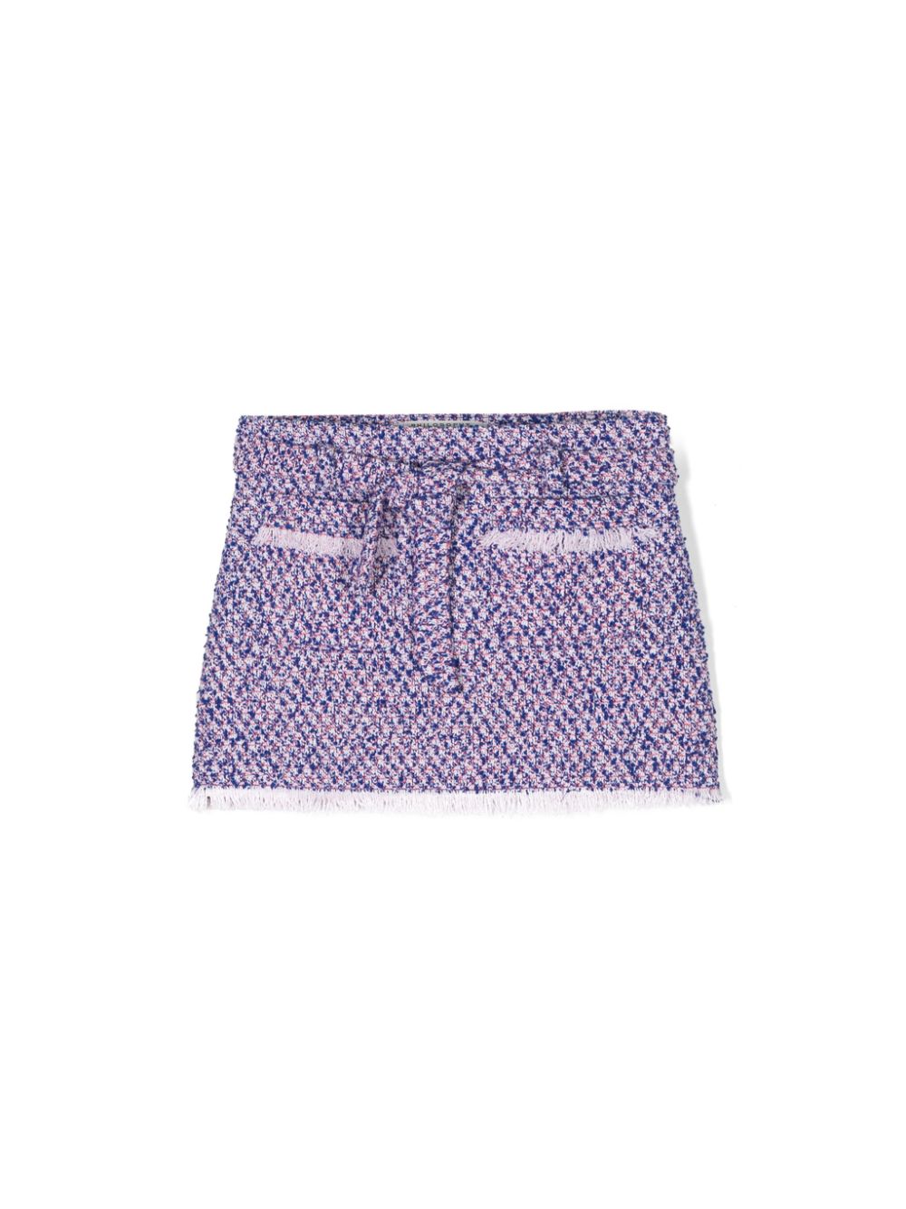Frayed-detail skirt - Blue