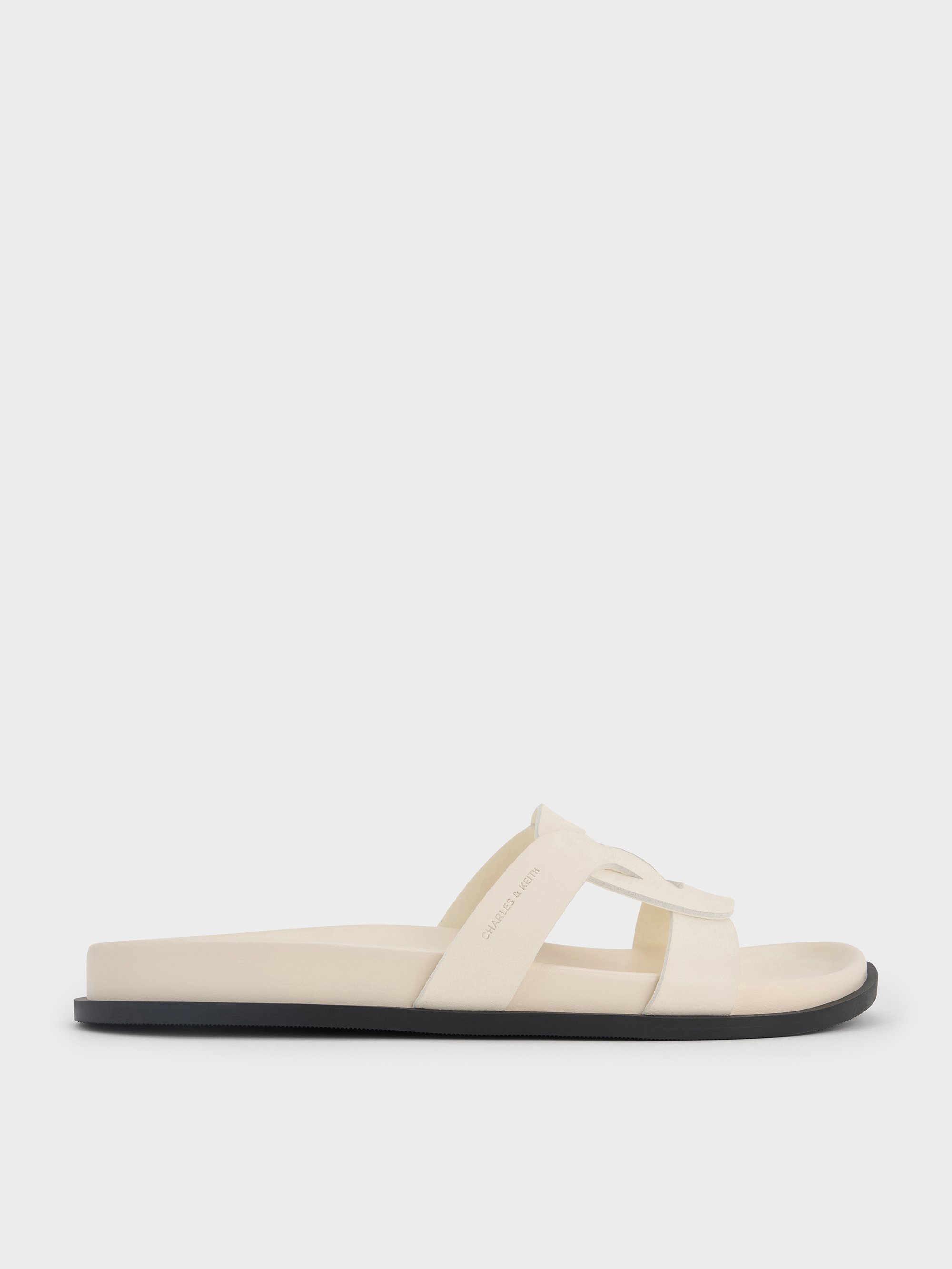 Charles & Keith - Fannie Interwoven Cut-Out Slide Sandals