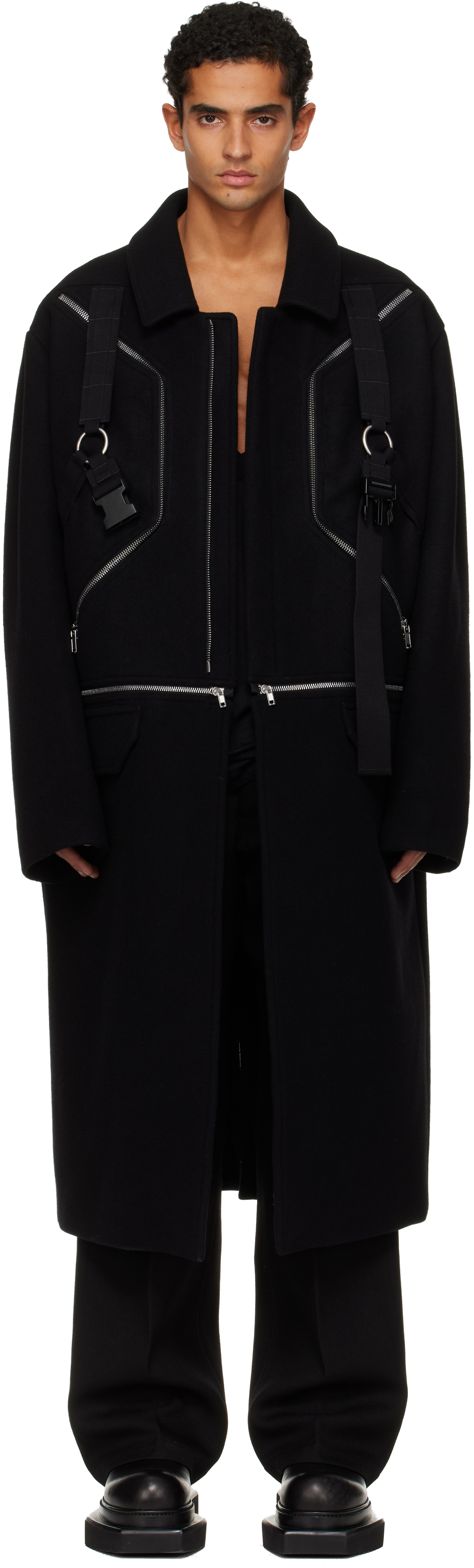 Black Concordians Blixa Jumbo Mac Coat