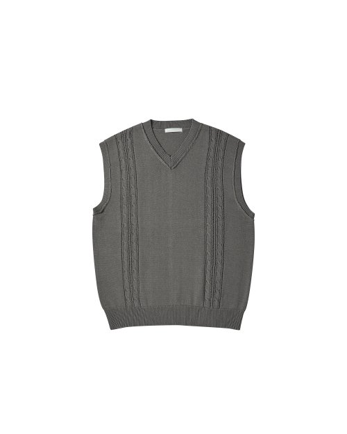 Reverse Seam Cable Vest