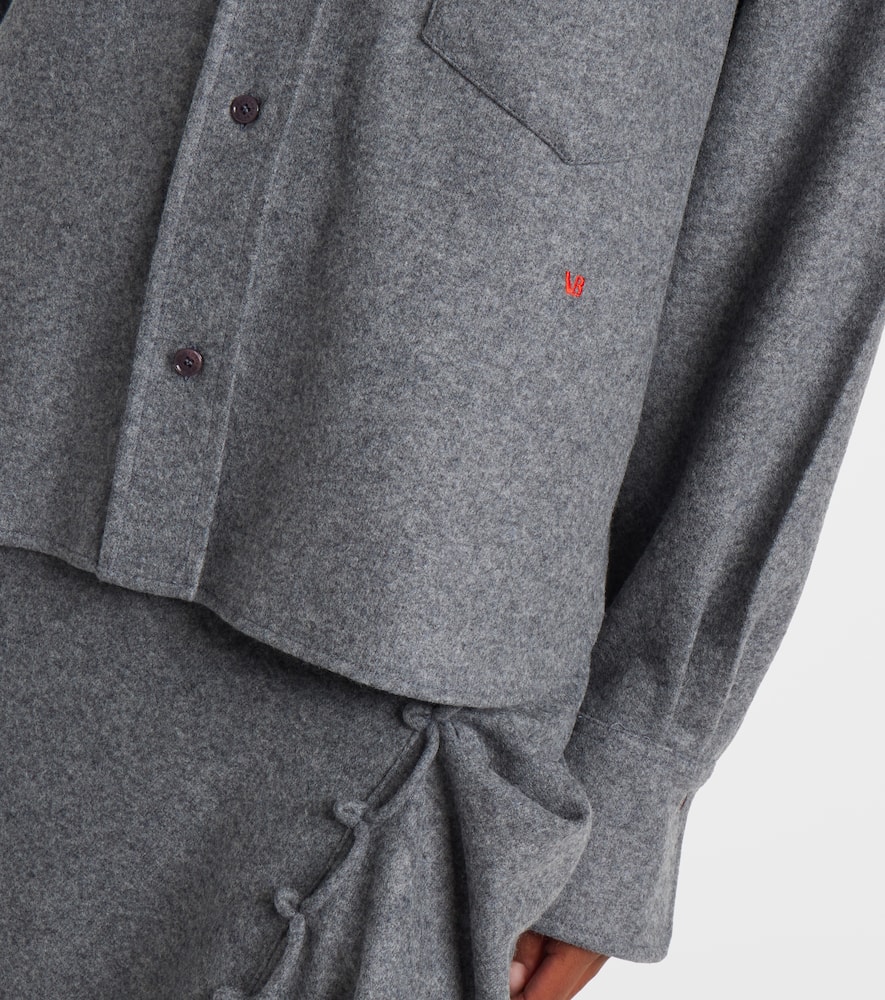 Wool and cashmere shirt