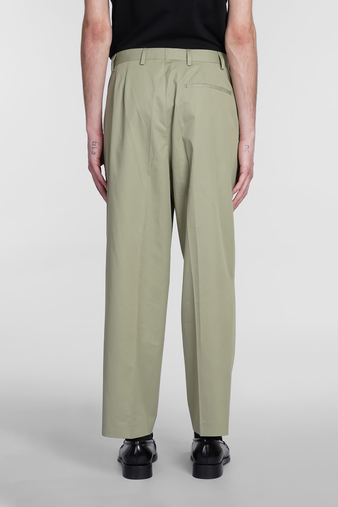 Pants In Green Cotton