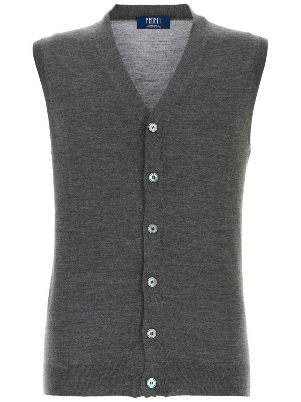 Virgin wool vest - Blue