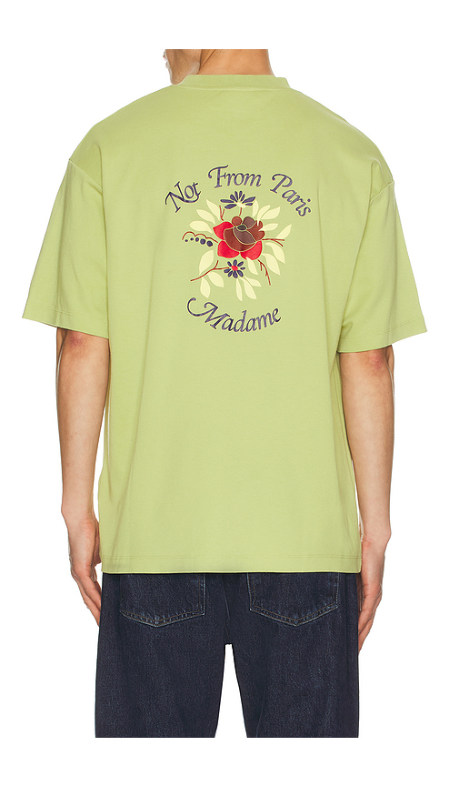 DrÃ´le De Monsieur Dr&ocirc;le De Monsieur T-Shirt Slogan Rose in Green. - XL/1X also in XXL/2X