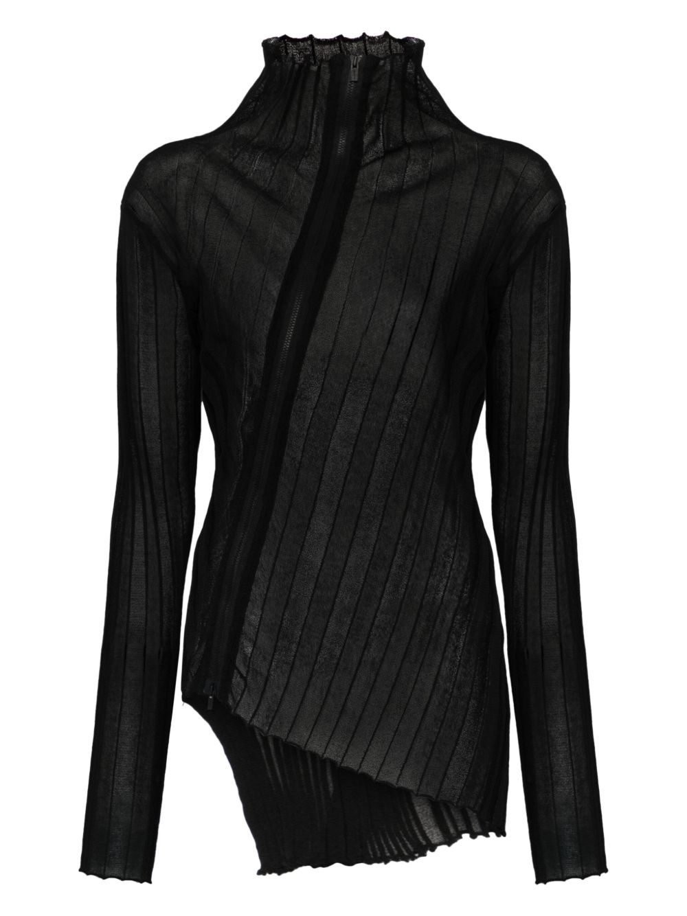 Yohji Yamamoto asymmetric cardigan - Black