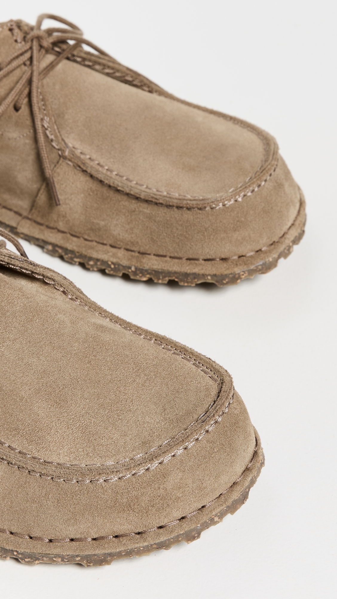 Birkenstock Utti Lace Up Deep Blue Loafers Gray Taupe