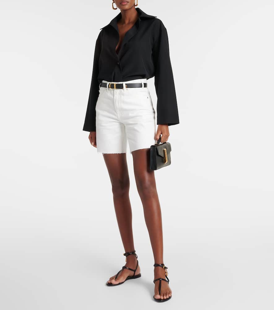 Nili Lotan Shon high-rise barrel-leg jeans