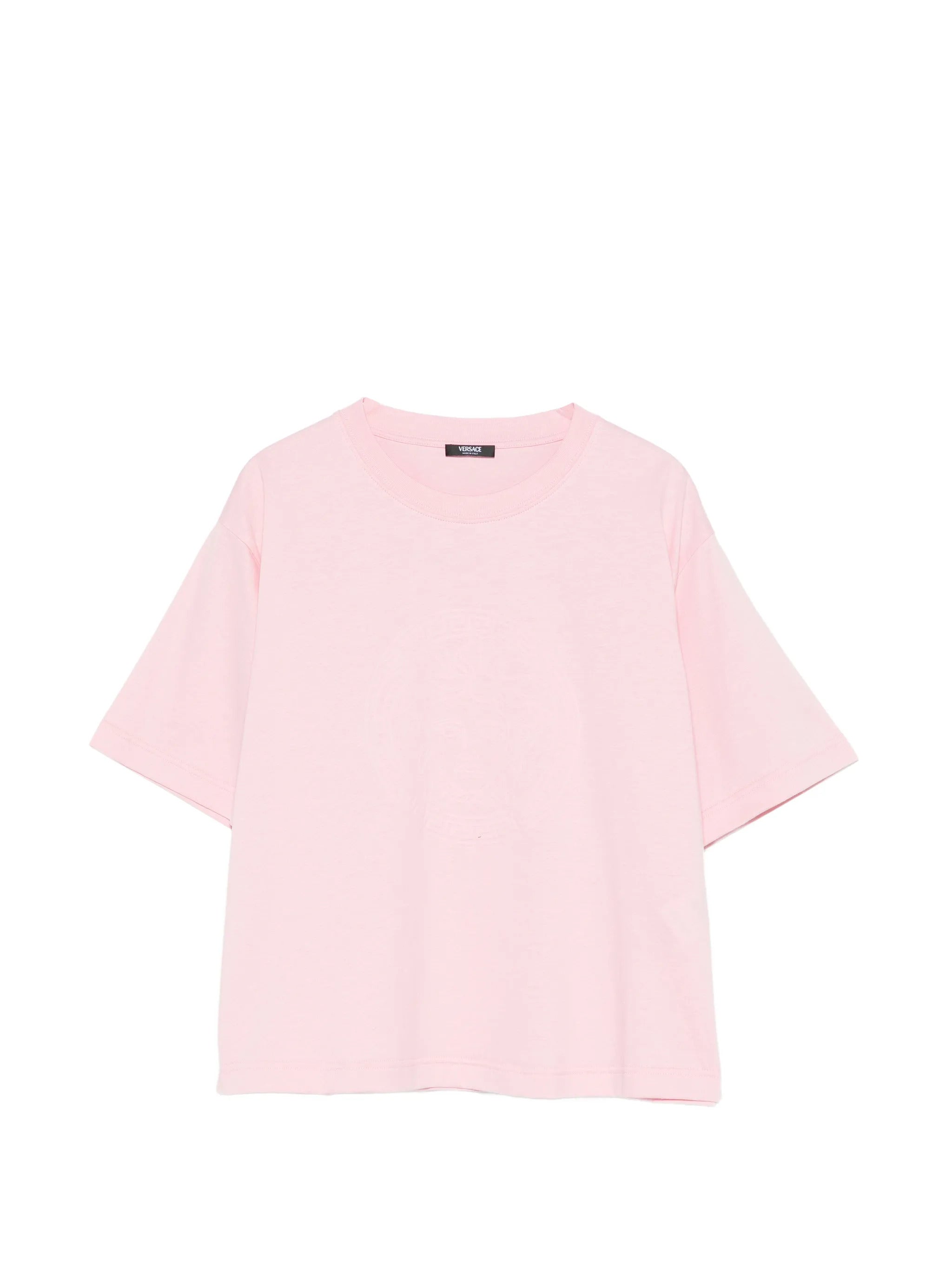 Medusa Motif Short-Sleeve Crewneck Cotton T-Shirt (Size 40)