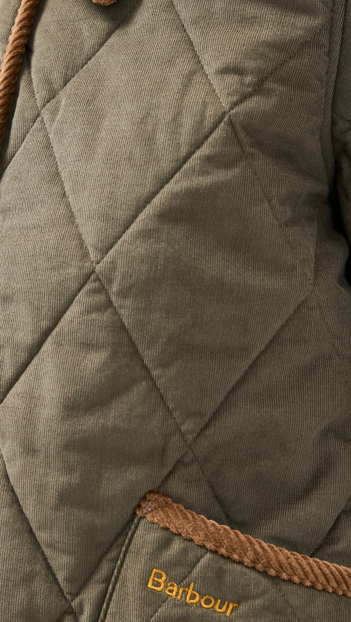 Emilia Quilted Jacket Deep Olive/Sky Dress Tartan