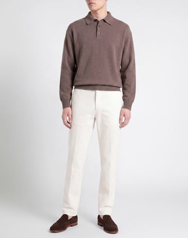 Lab Man Sweater Taupe Size L Merino Wool, Cashmere