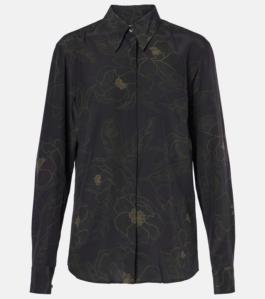 Floral silk shirt