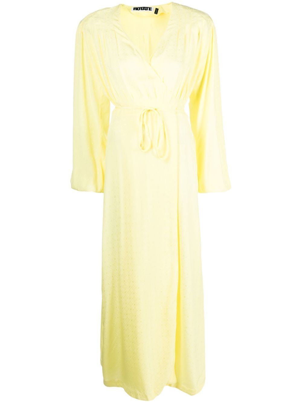 Long-sleeve maxi dress - Yellow