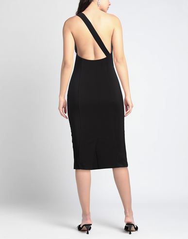 Olla Parég Woman Midi dress Black Size 8 Polyester, Elastane