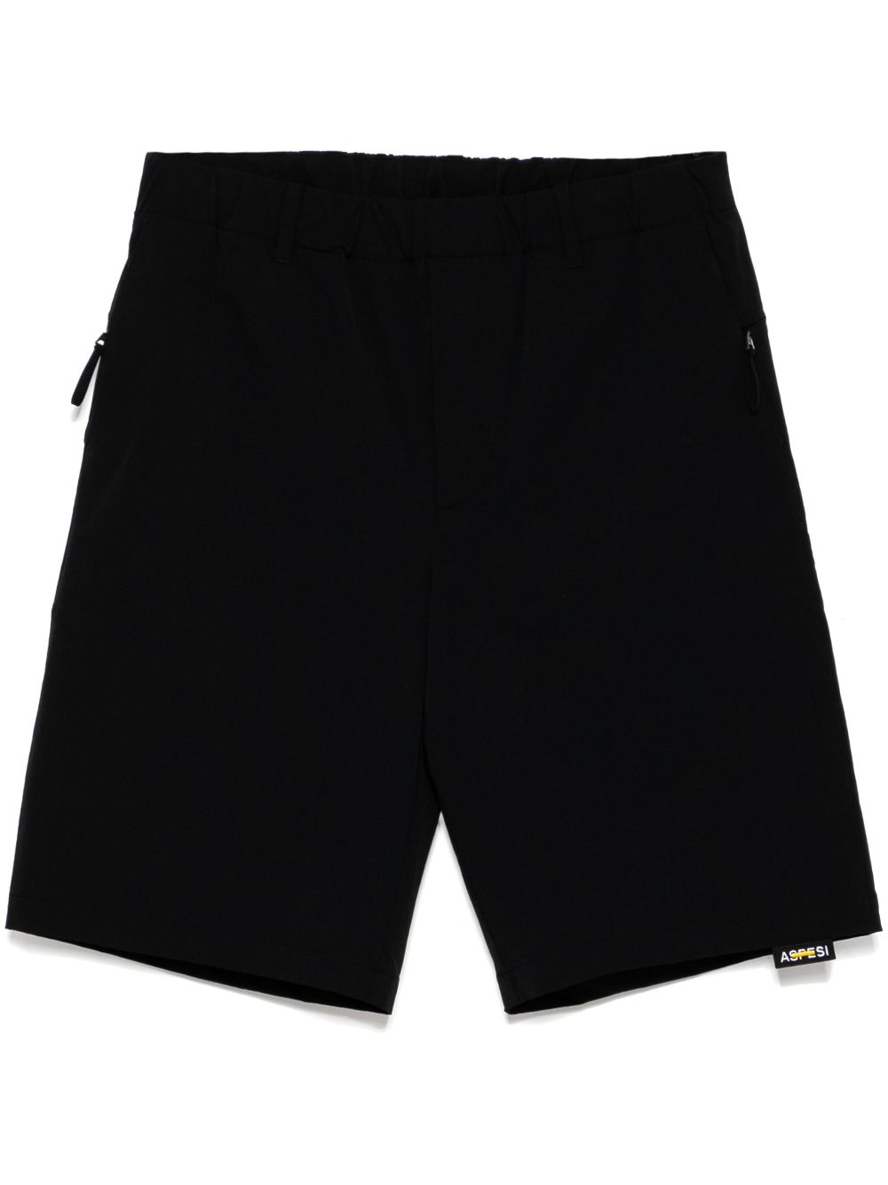 Linen garment dyed shorts - Blue