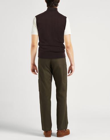 Man Cardigan Dark brown Size 36 Merino Wool