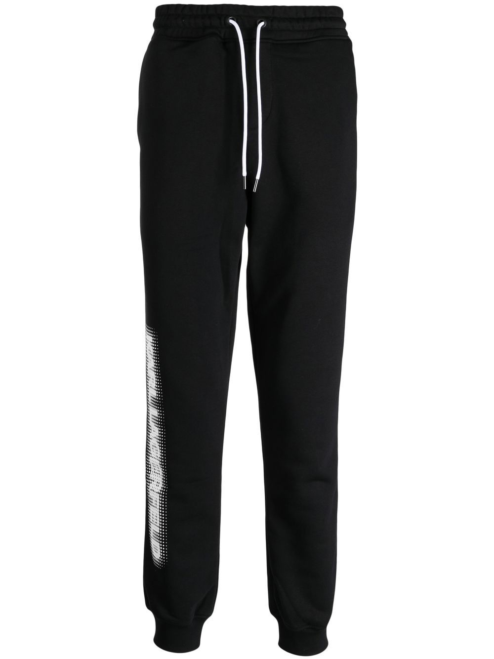 Logo-print cotton track pants - Black