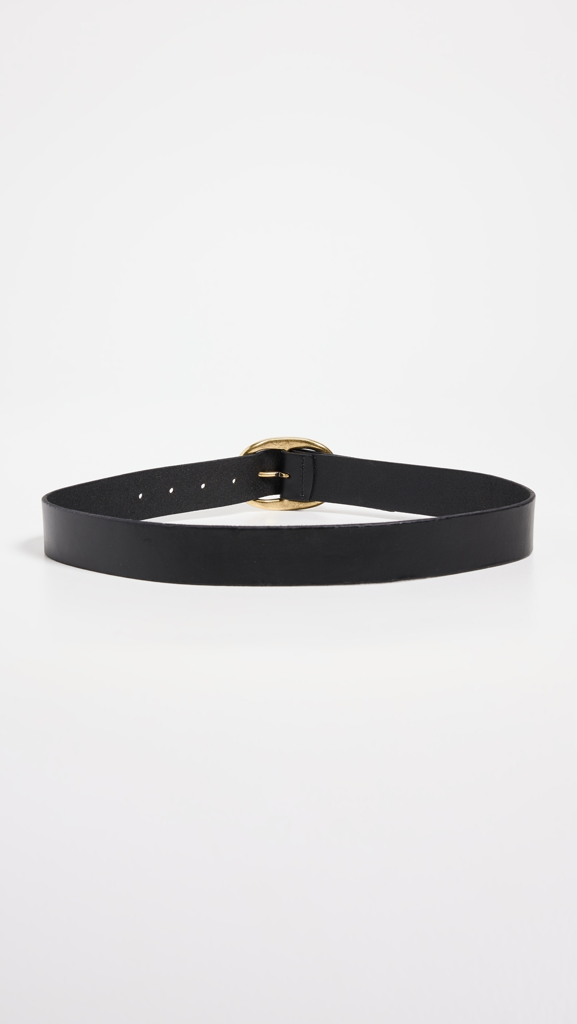 Oval Buckle Belt True Black