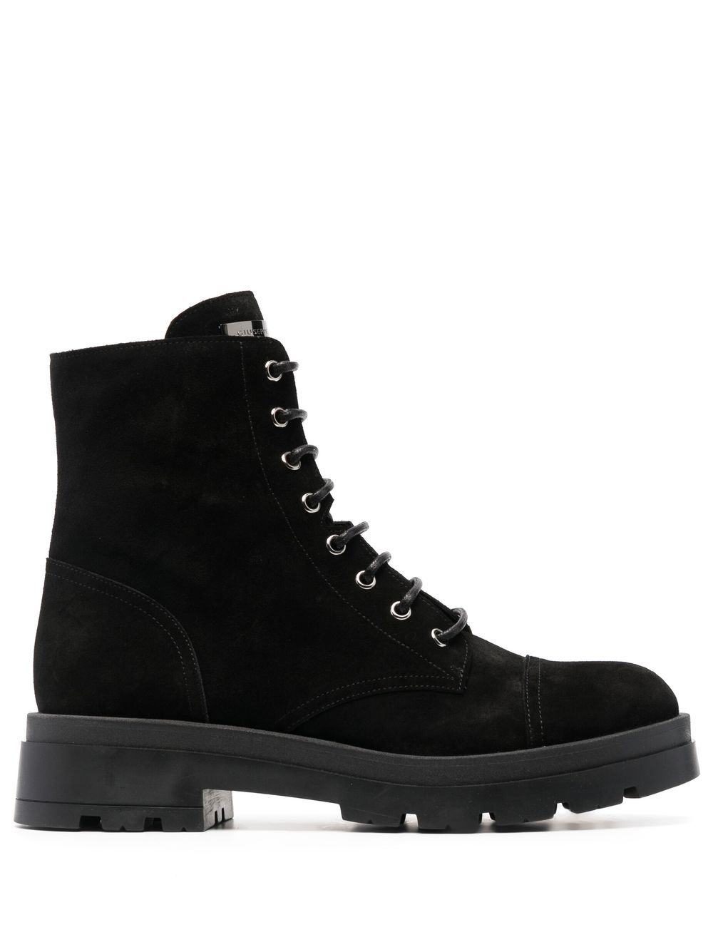 Rombos suede combat boots - Black