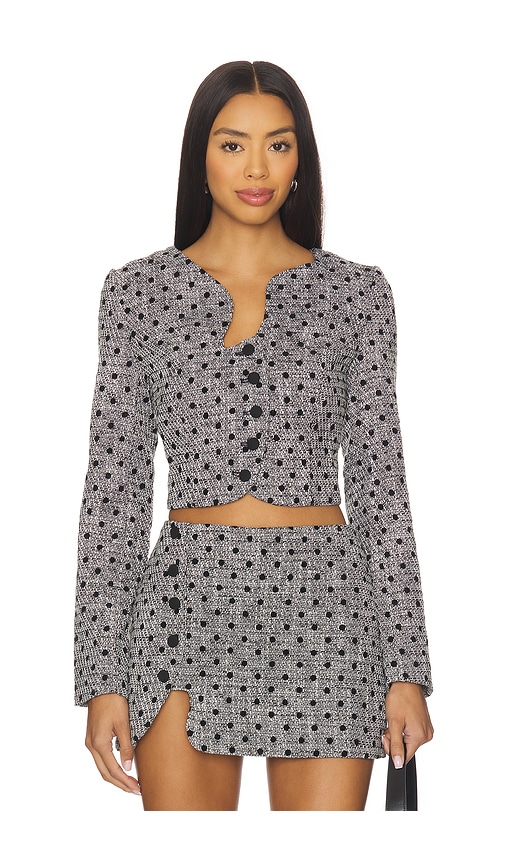 Amanda Uprichard Puzzle Jacket in Black White. L also in S
