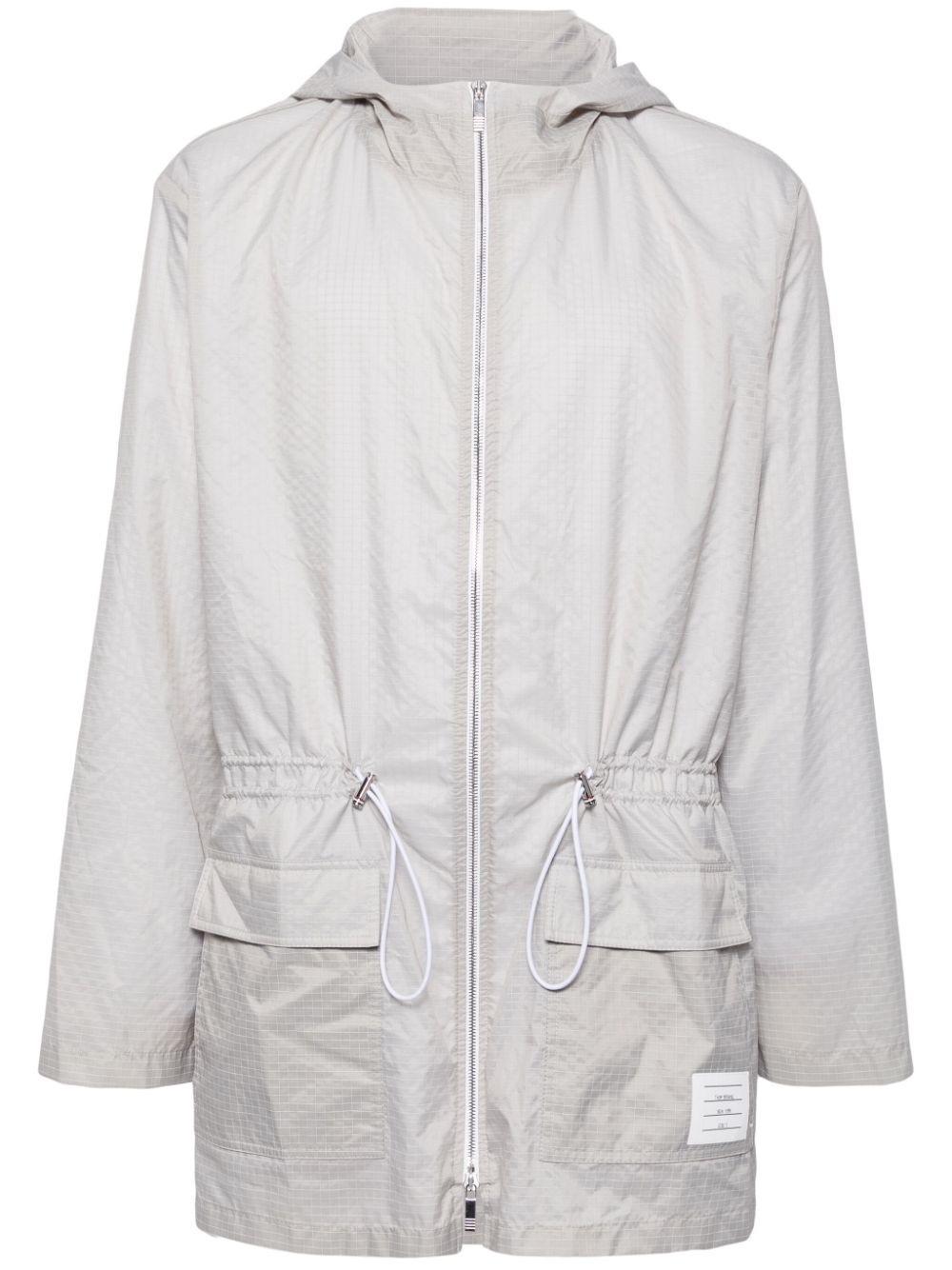 Zip-up hooded jacket - Grey