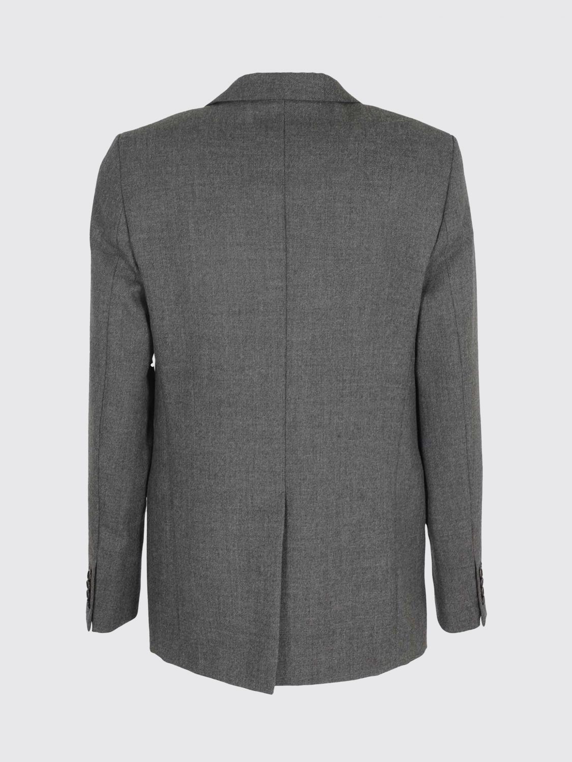 Single-breasted virgin wool blazer - Grey