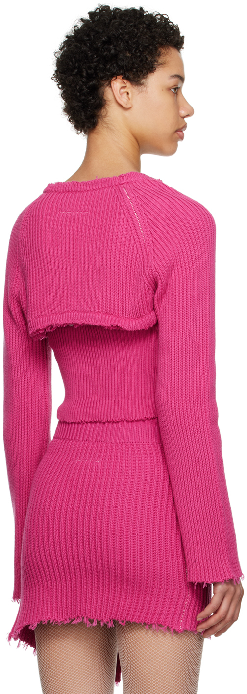 Pink cotton cardigan