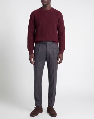 Man Sweater Burgundy Size 40 Virgin Wool, Cashmere