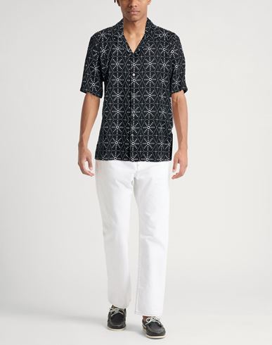 Man Shirt Black Size L Linen
