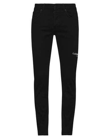 Man Jeans Black Size 31 Cotton, Elastane