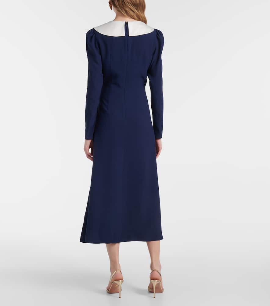 Envers bow-detail satin midi dress
