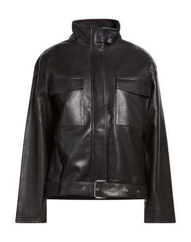Mila Woman Jacket Black Size XL Sheepskin