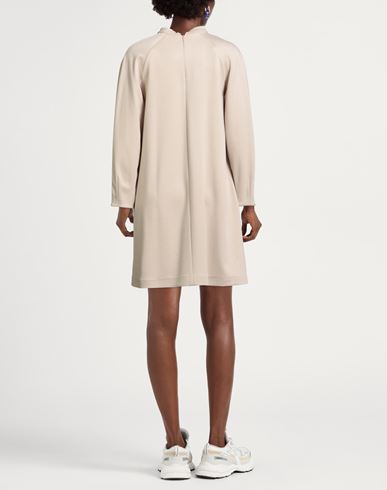 Woman Mini dress Beige Size 6 Viscose, Polyamide, Elastane
