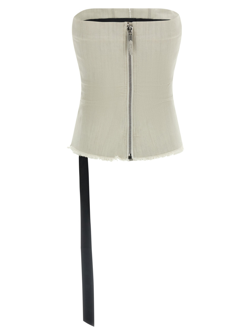 Grey Bustier top