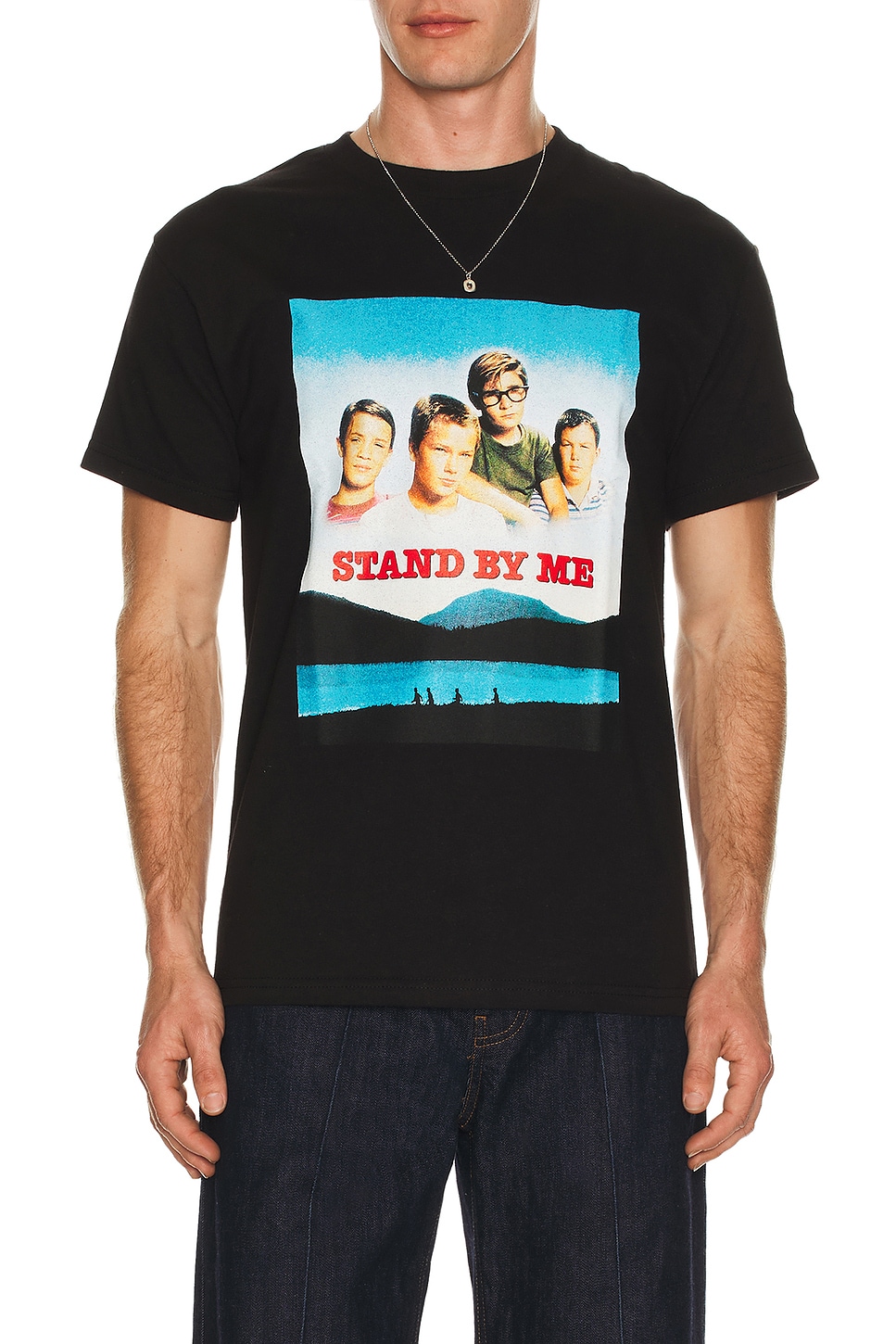 WACKO MARIA x Stand By Me Crew Neck Tee in Black - Black. L also in M, XL/1X