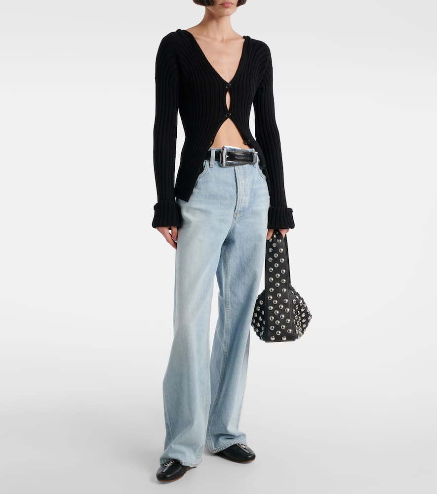 Low Slung Baggy wide-leg jeans