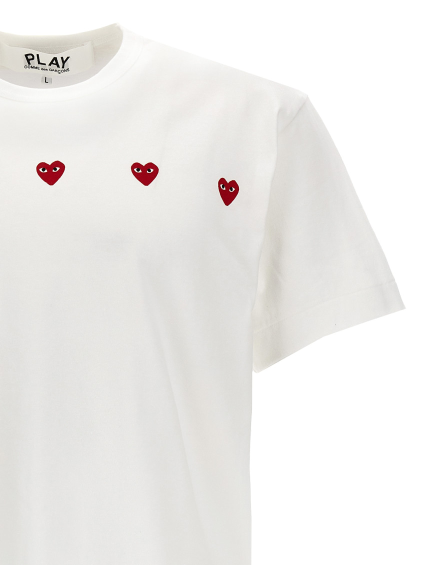 White Logo Cotton T-Shirt