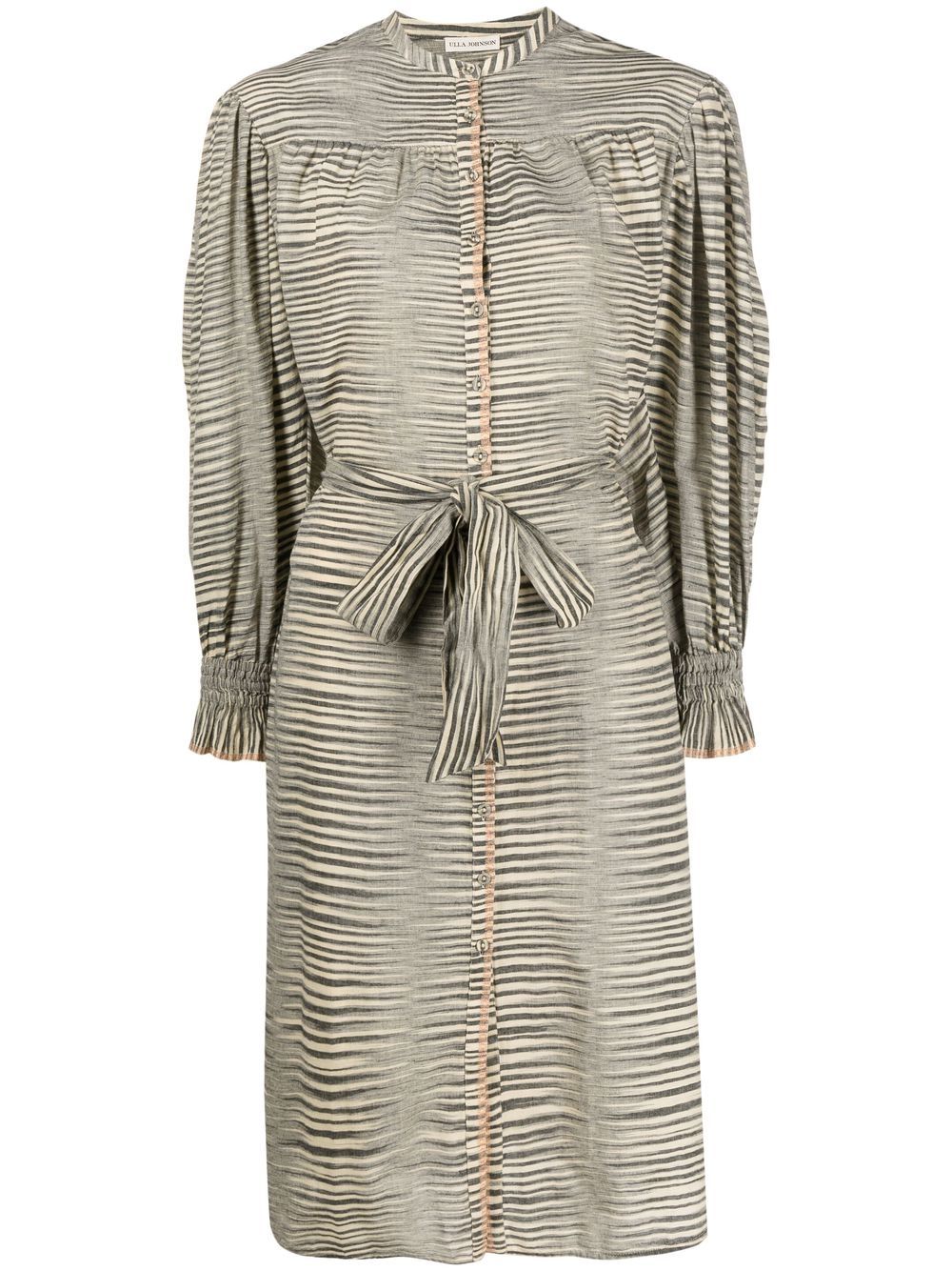 Fiora striped shirtdress - Grey