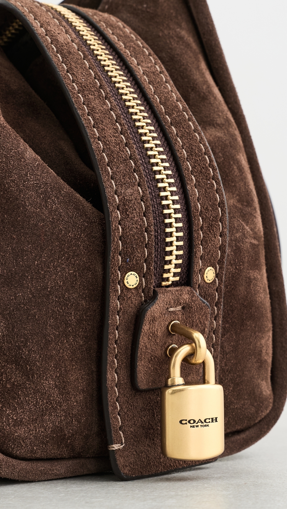 Suede Rogue Shoulder Bag Dark Chocolate One Size