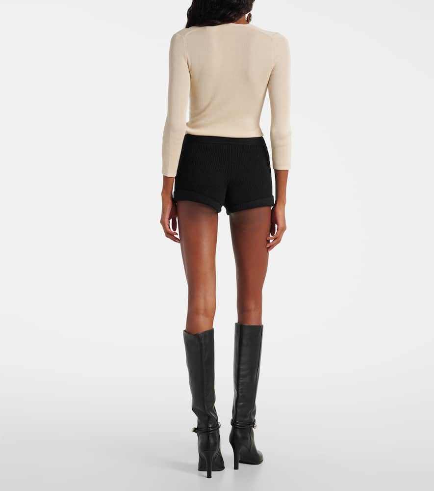 Diha knitted wool-blend shorts
