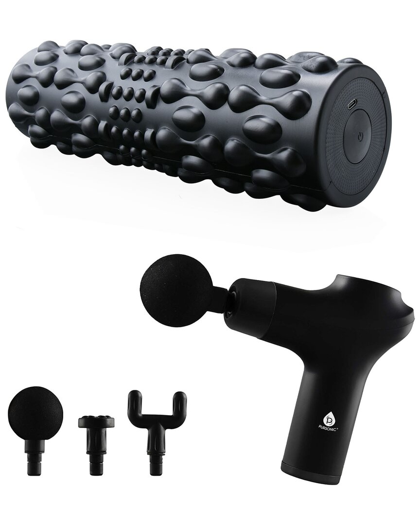 3-Speed Massage Gun & Vibrating Foam Roller