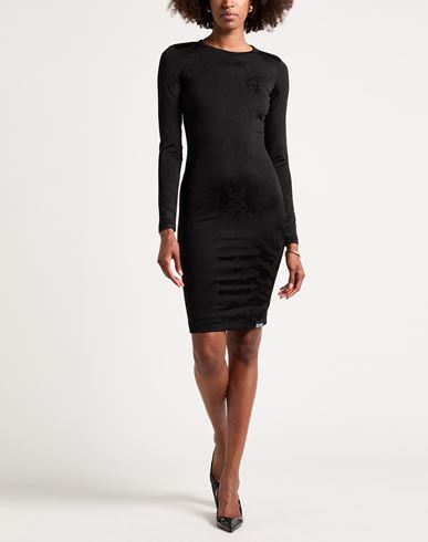 Woman Midi dress Black Size 6 Polyamide, Viscose, Elastane