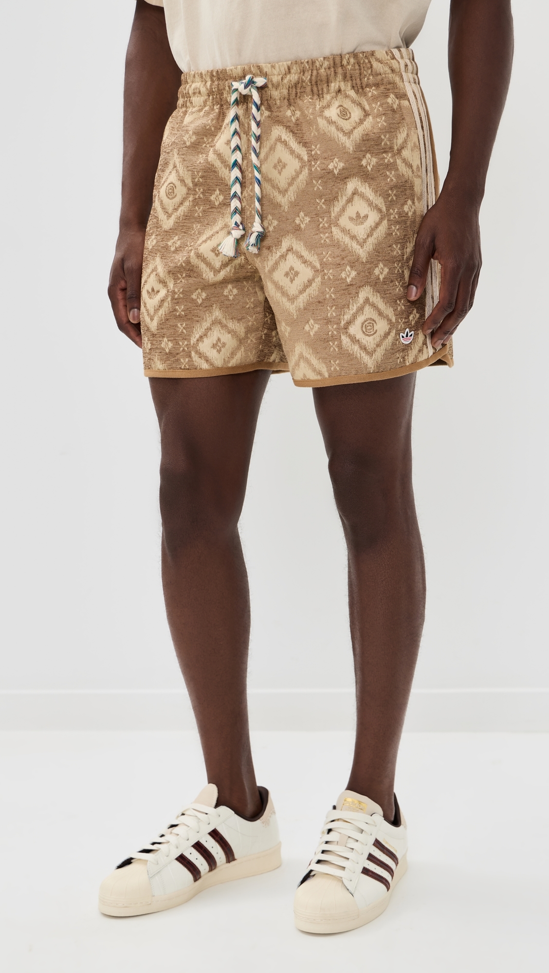 X Edison Chen Ikat Shorts 5.5 Warm Sandstone