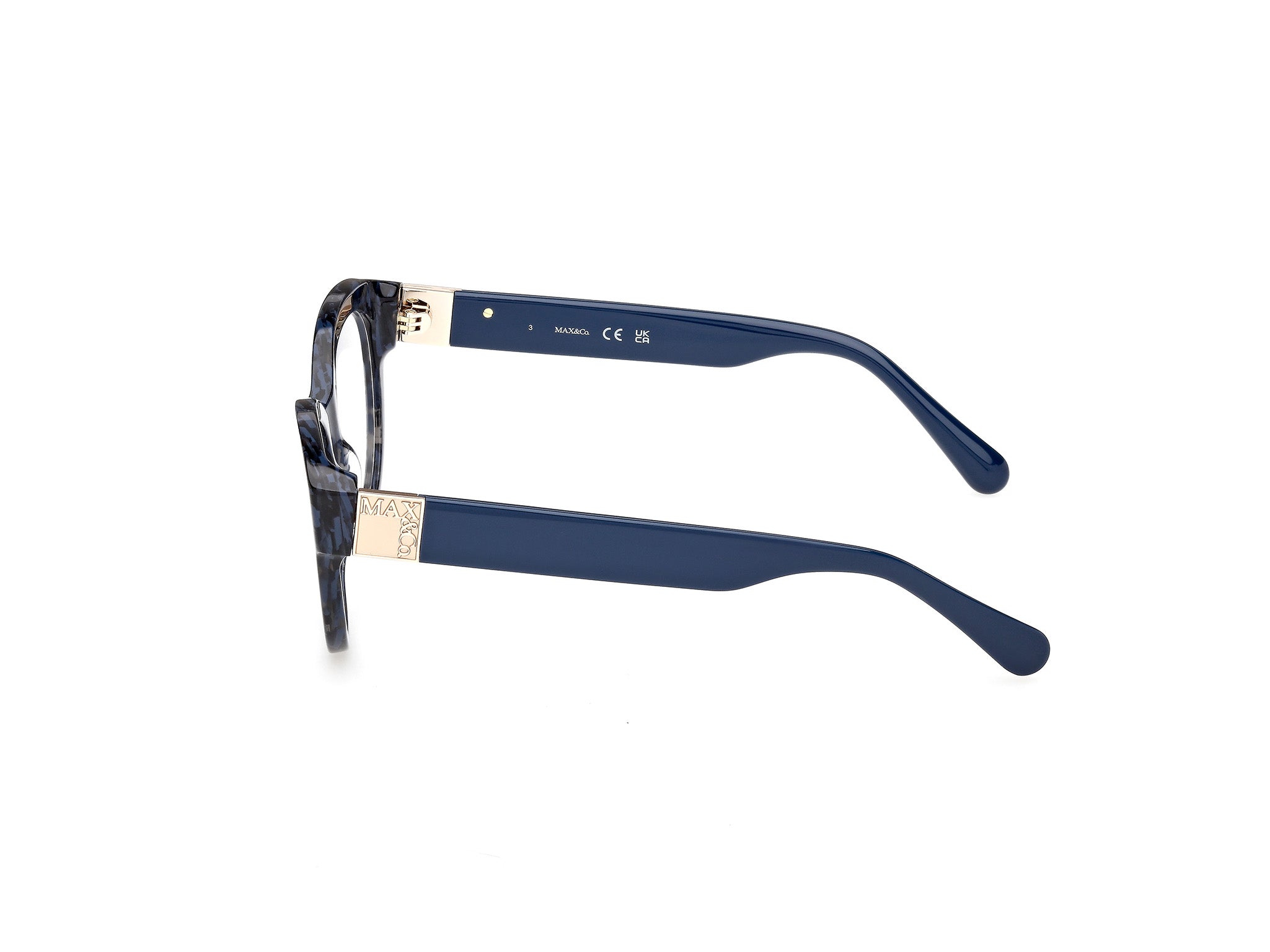 MAX&Co Mujer MAX&Co MO5192 092 Monturas ópticas Acetato Azul Redonda Norma
