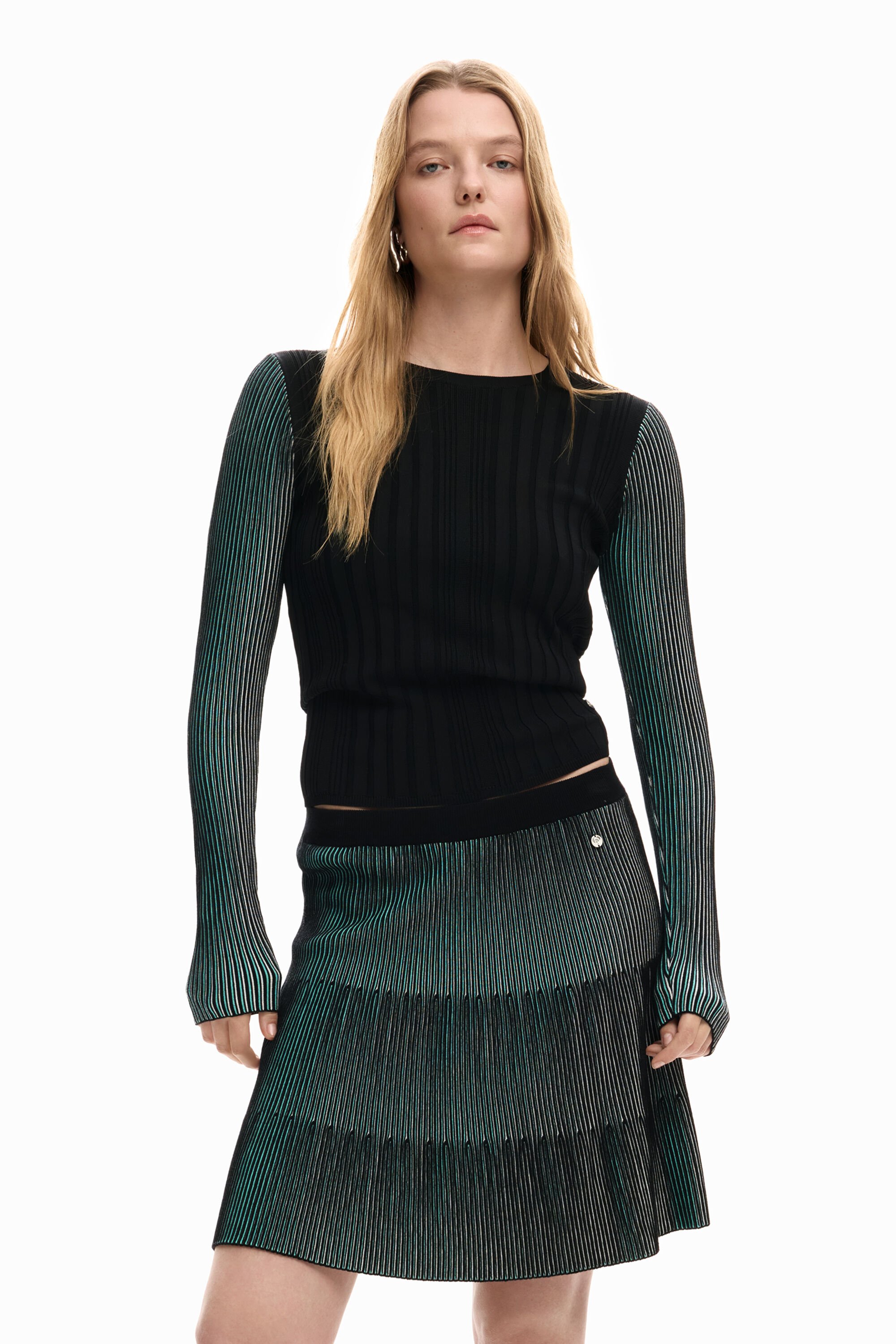 Fine Pleated Sweater