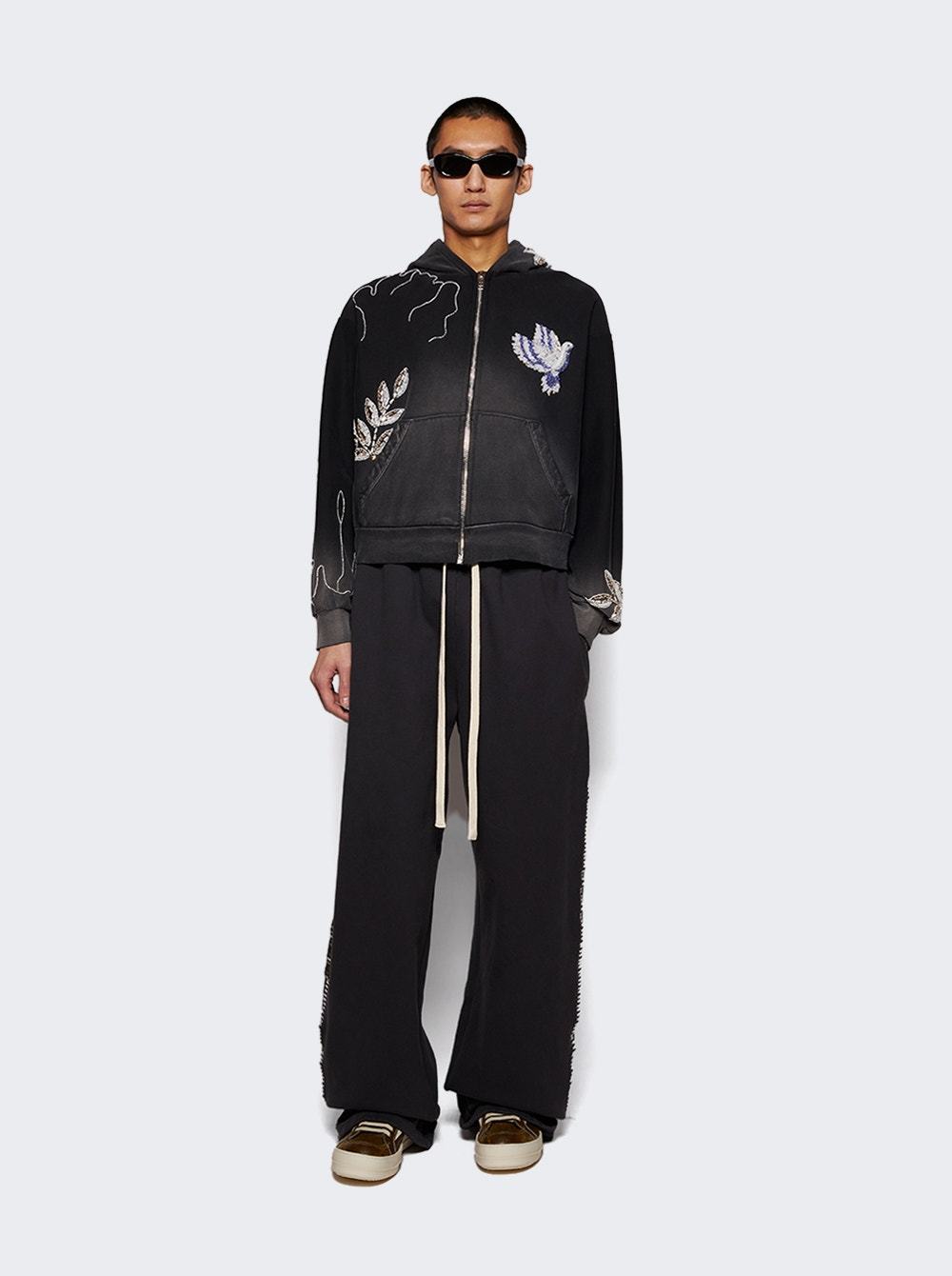 EARTHLING VIP Chrome Stitch track pants - Black